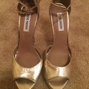 6 inch Steve Madden Metallic heels